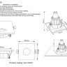 Встраиваемый светильник Crystal Lux CLT 003C1 BL