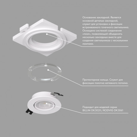 База встраиваемая Denkirs DK3020/61-SCB