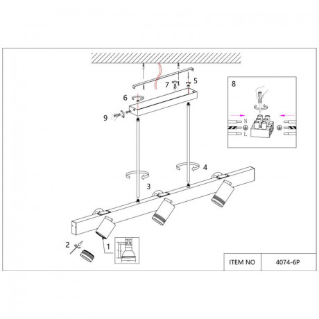 Люстра на штанге Favourite 4074-6P