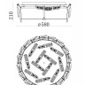 Накладная люстра Fluorite FL1152-12C