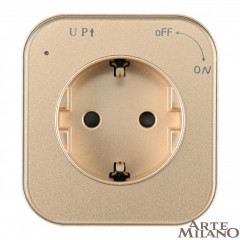 Трековая система розеток Arte Milano 380022TS/ES Gold