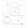Встраиваемый светильник Ambrella Light G101 BK
