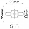 Коннектор Crystal Lux CLT 0.211 04 WH