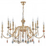 Подвесная люстра Crystal Lux MERCEDES SP6+6 GOLD/COLOR