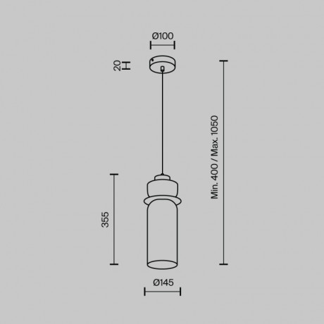 Подвесной светильник MODELUX MS.1410.120 CR