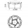 Накладная люстра Fluorite FL1152-5C