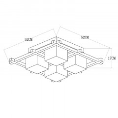 Накладная люстра ARTE Lamp A8252PL-4BR