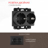 Розетка Arte Milano 217.40-2.black