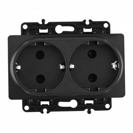 Розетка Arte Milano 217.40-2.black