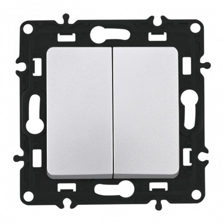 Выключатель Arte Milano 217.32-2.silver