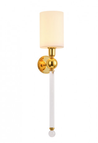 Бра Crystal Lux MIRABELLA AP1 GOLD/WHITE