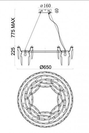 Подвесная люстра Fluorite FL1153-8P