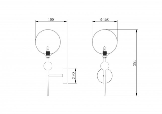 Бра Freya FR5115WL-01BZ