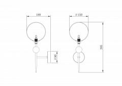 Бра Freya FR5115WL-01BZ