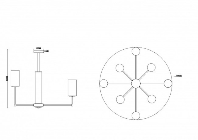 Люстра на штанге Freya FR5184PL-08BS