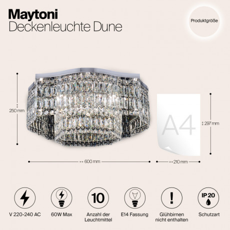 Накладная люстра Maytoni DIA005CL-10CH