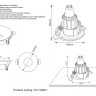 Встраиваемый светильник Crystal Lux CLT 004C1 WH