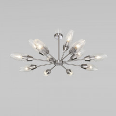 Люстра на штанге Eurosvet 60140/12 сатин-никель