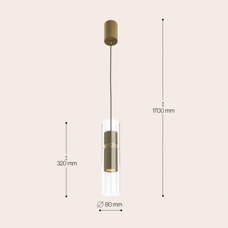 Подвесной светильник Maytoni MOD326PL-01MG