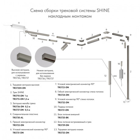Заглушка Denkirs TR5735H-DN