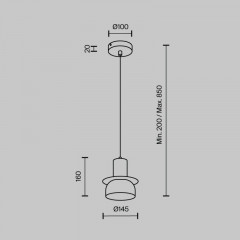 Подвесной светильник MODELUX MS.1411.120 CR
