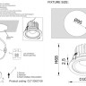 Встраиваемый светильник Crystal Lux CLT 005C108 BL