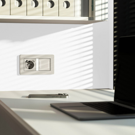 Выключатель Werkel W4522014 дымчатый