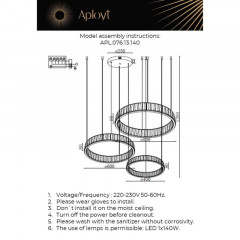 Каскадная люстра APLOYT APL.076.13.140