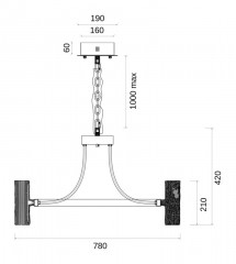Подвесная люстра Fluorite FL1089-12P