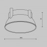 Вставка Maytoni Technical Ring12-15W-RD-BS