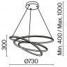 Подвесная люстра Maytoni MOD100PL-L88WK1