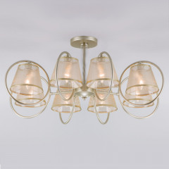 Люстра на штанге Eurosvet 60093/8 перламутровое золото