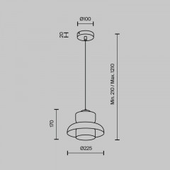 Подвесной светильник MODELUX MS.1412.220 BS