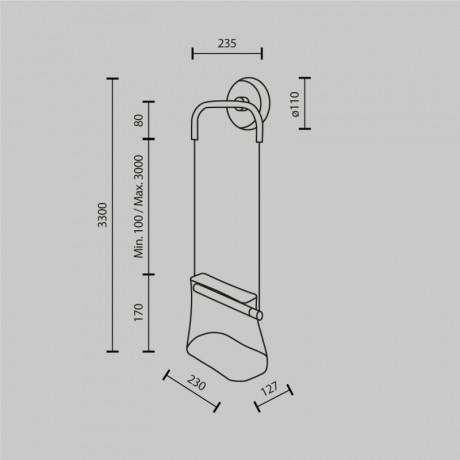 Бра Maytoni MOD170WL-L8BS3K1