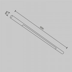 Светильник на шине Maytoni Technical C100CL-L500-12W3-6K-BS
