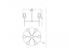 Люстра на штанге Freya FR5196PL-06BBS
