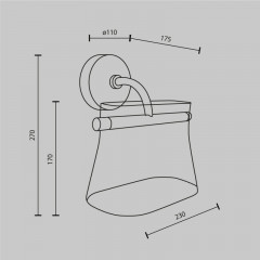 Бра Maytoni MOD170WL-L8BS3K2