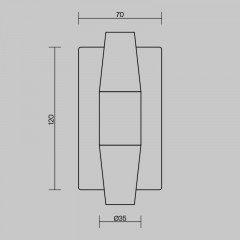 Бра Maytoni MOD401WL-L6BS3K