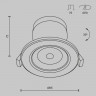 Встраиваемый светильник Maytoni Technical DL013-6-L9W