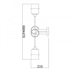Накладная люстра Escada 699/4P