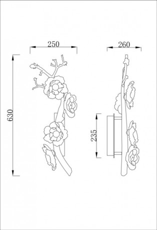 Бра Fluorite FL1098-3WL