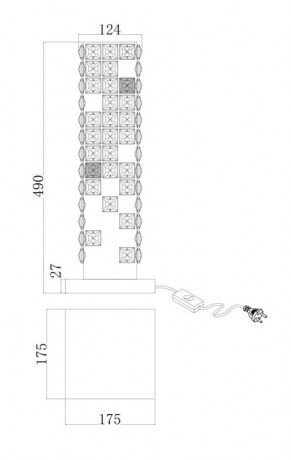 Настольная лампа Fluorite FL1106-3T
