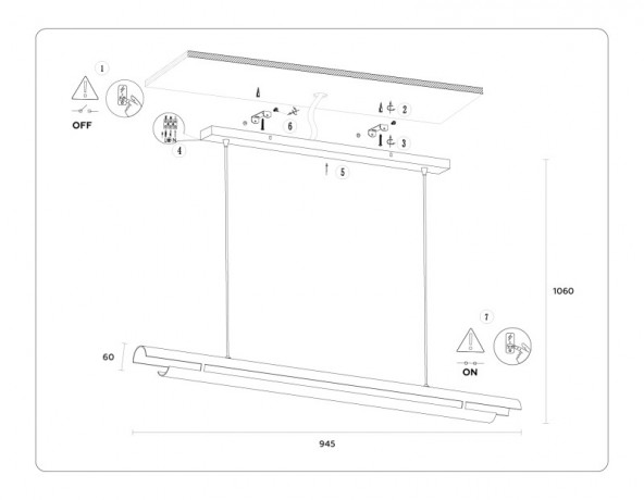 Подвесной светильник Ambrella Light TN71337