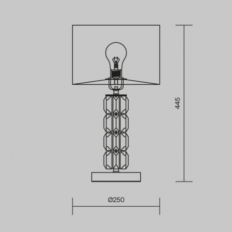 Настольная лампа Maytoni DIA008TL-01CH