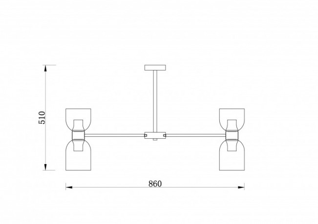 Люстра на штанге Freya FR5203PL-16BS