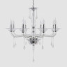 Подвесная люстра Crystal Lux MONICA SP8 CHROME/TRANSPARENT
