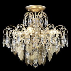 Накладная люстра Crystal Lux ESMIRALDA PL4 GOLD