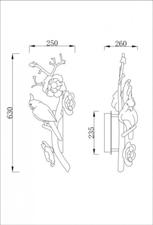 Бра Fluorite FL1099-3WL