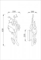 Бра Fluorite FL1099-3WL