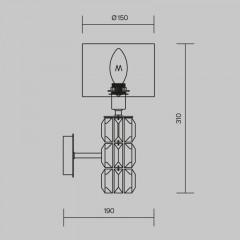 Бра Maytoni DIA008WL-01CH